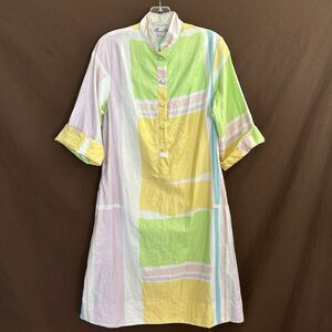 Catherine Ogust for Penthouse Gallery Signature Shirt Dress Womens Small? Pastel